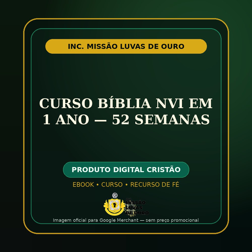 Curso Bíblia NVI em 1 Ano — 52 Semanas: uma escolha para fortalecer sua fé com propósito 1 Curso Bíblia NVI em 1 Ano — 52 Semanas: uma escolha para fortalecer sua fé com propósito