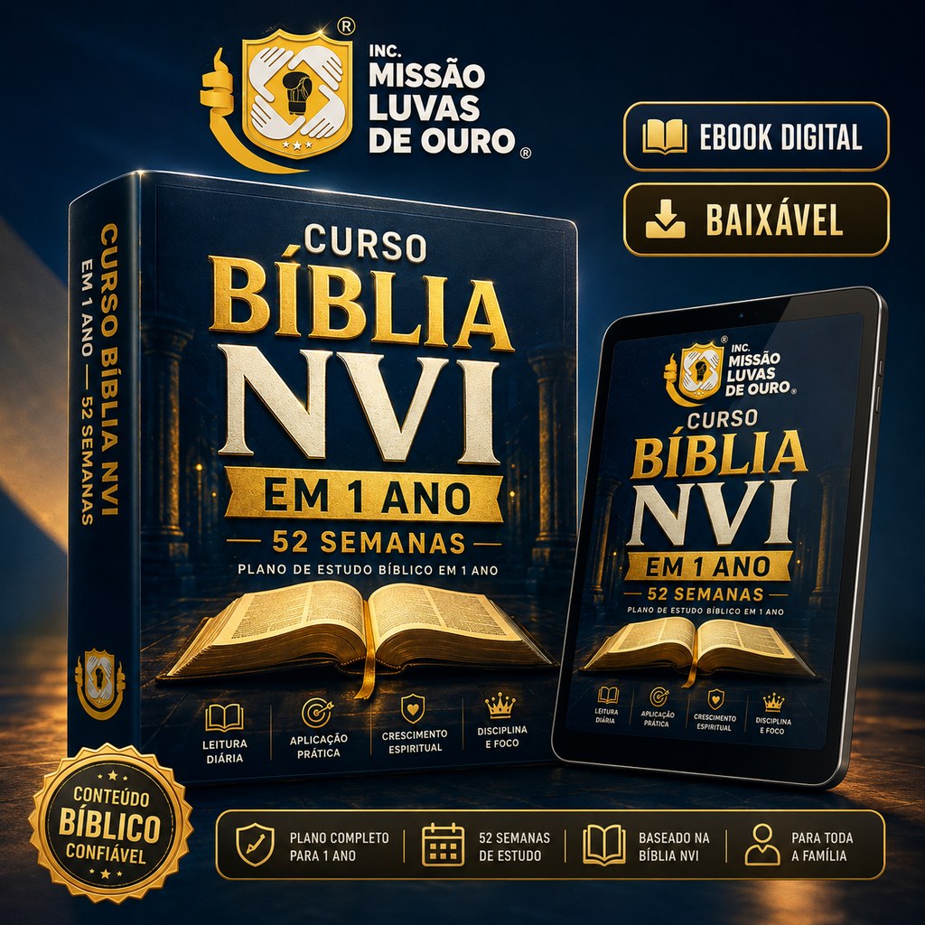 Curso Bíblia NVI em 1 Ano — 52 Semanas: uma escolha para fortalecer sua fé com propósito 1 Curso Bíblia NVI em 1 Ano — 52 Semanas: uma escolha para fortalecer sua fé com propósito