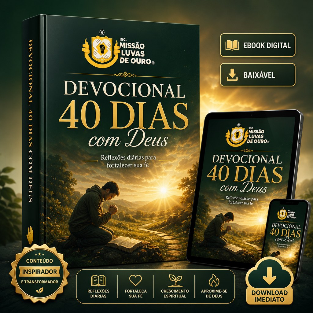 Devocional 40 Dias com Deus — Inc. Missão Luvas de Ouro: uma escolha para fortalecer sua fé com propósito 1 Devocional 40 Dias com Deus — Inc. Missão Luvas de Ouro: uma escolha para fortalecer sua fé com propósito